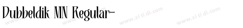 Dubbeldik MN Regular字体转换